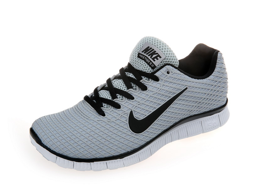 Nike Free 5.0 chaussures de course legeres mens gris noir (3)